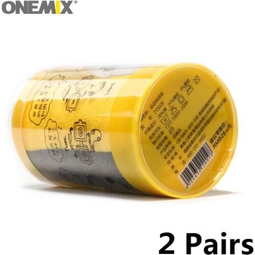 Onemix Brand 2 Pairs Men Running Socks Cotton Cushion Breathable Outdoor Sports Walking Hiking Crew Dress Black Deodorant Socks