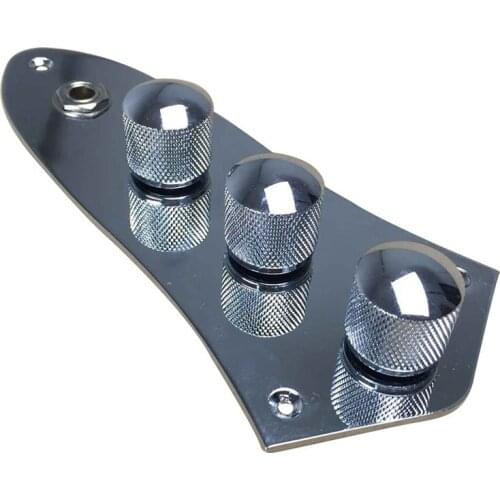 1 Piece 3 Bands Active Pive Preamp Jazz B Control Plate embly Knobs Pots