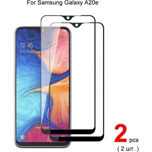 2pcs Glass For Samsung Galaxy A20E Full Cover Screen Protector Protective Tempered Glass For Samsung Galaxy A20e Tempered Glass