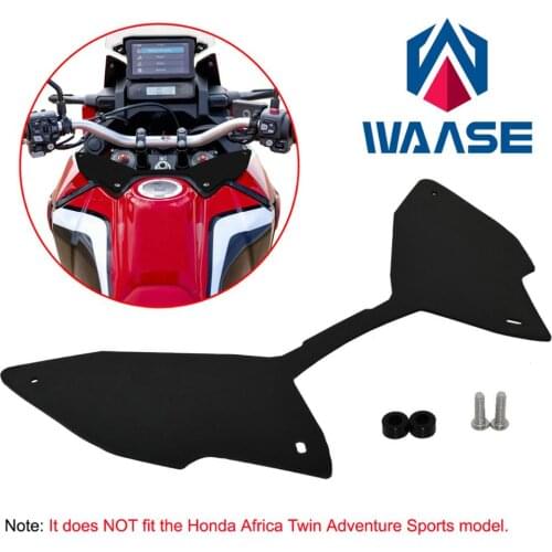 Waase Motorcycle Black Screen Forkshield Updraft Wind Deflector For HONDA CRF1100L CRF 1100 L LA LDA Africa Twin / DCT 2020 2021