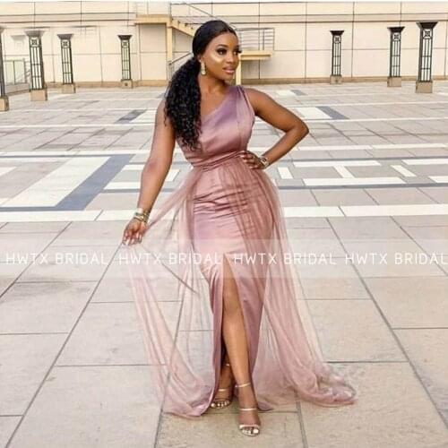 Womens One Shoulder Evening Dresses HWTX_Bridal China
