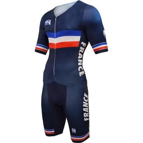 2016 FRANCE NATIONAL TEAM Skinsuit Bodysuit Summer Cycling Jersey Sets MTB Bike Bicycle Clothing MTB Maillot Ropa Ciclismo