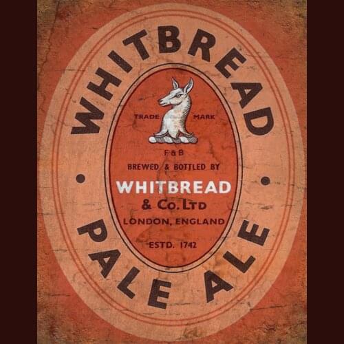 WHITBREAD PALE ALE RETRO PUB BAR METAL TIN SIGN POSTER WALL PLAQUE