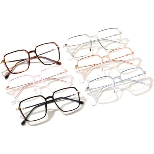 Fashion Anti-Blue Light Flat Mirror Glasses Korean Style Retro Wild Design Candy Color Eyewear TR90