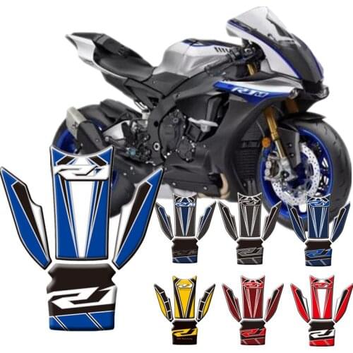 Motorcycle 3D Fuel Tank Protective Stickers Decals For Yamaha YZF R1 R1M 2015-2017 Tank Protective Stickers