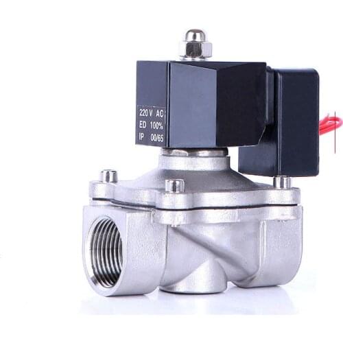 DN25 Normally Closed Solenoid Valve Water Stainless Steel Solenoid Valve IP65 Fully Enclosed Coil
