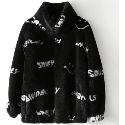 New Autumn Winter Fashion New Particle Wool Fur Women Style Stand-Up Collar Long-Sleeved Fur All-In-One Womens Coat Trendy