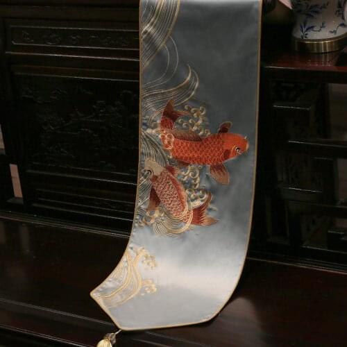 The new Chinese style table runner table cloth seats waterproof furniture tea table tea table flag Chinese runners