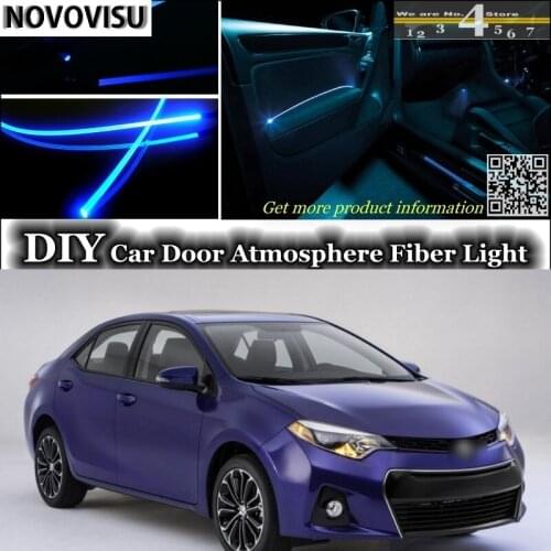 NOVOVISU For TOYOTA Corolla interior Ambient Light Tuning Atmosphere Fiber Optic Lights Inside Door Panel illumination Tuning