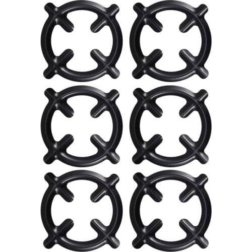 6pcs Moka Pot Stove Stand Coffee Pot Holder Gas Range Support Ring Burner Grate Gas Hob Rack Camping Cookware Kitchen Tools