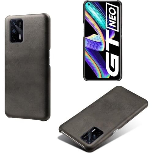 Luxury PU Leather Case For OPPO Realme GT Neo Coque Slim Hard PC Phone Cover For Oppo Find X3 Neo Pro Lite X2 Pro Neo Capa Funda