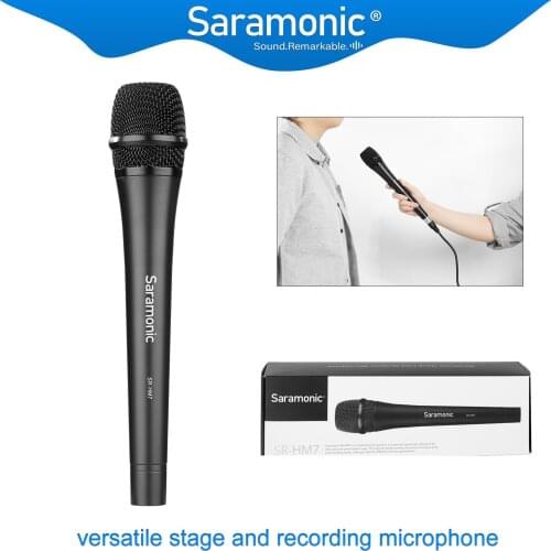 Saramonic SR-HM7 Professional Cardioid Unidirectional Dynamic Microphone Vocal Handheld MIC Perfect for Church, Wedding, Karaoke