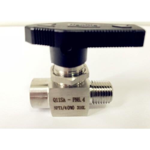 Free Shipping 1/4" FNPT*MNPT Ball Valve,Stainless Steel 304