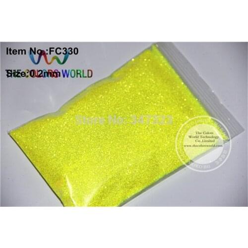 TCH2018 0.2mm 008 size Shinning Rainbown Light Yellow Colorful Glitter Powder