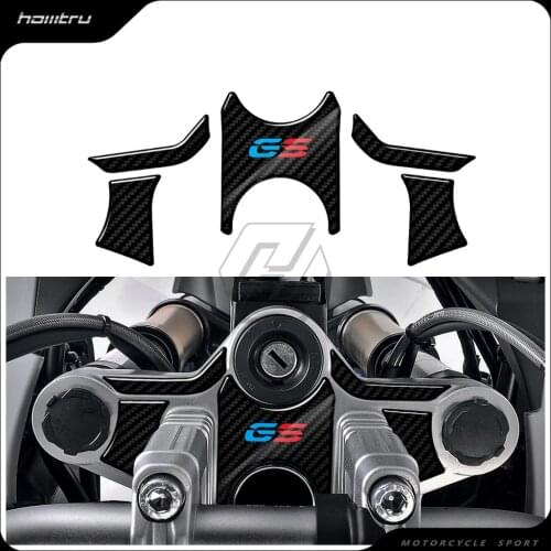 3D Carbon-look Upper Triple Yoke Defender Case for BMW Motorrad R1200GS 2008-2012