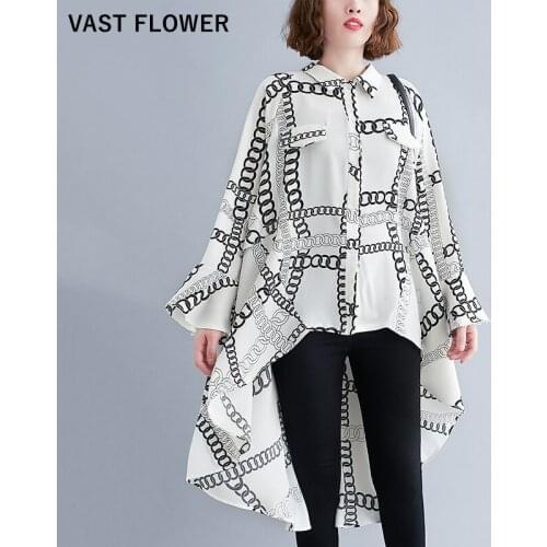 Женские шифоновые рубашки VAST FLOWER China At AliExpress