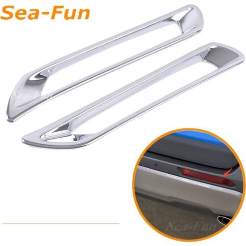 Rear Tail Fog Light Lamp Cover For Toyota RAV4 RAV 4 XA50 2019 2020 Plastic Chrome Car Accessories
