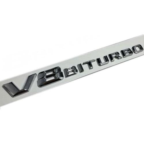 1pc ABS V12 biturbo V12biturbo V8biturbo V8 BITURBO 3d Auto Sticker Emblem Badge Embleme Emblema