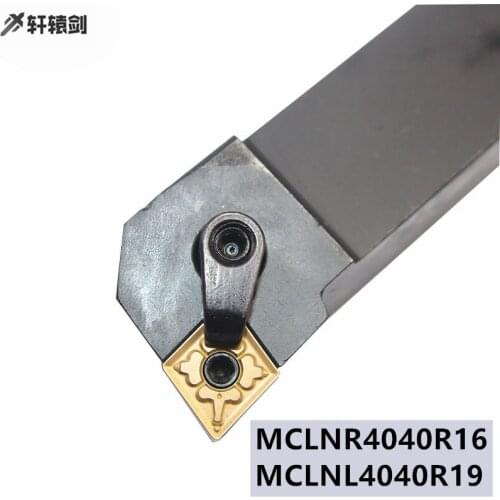 1PC MCLNR MCLNL 4040R16 4040R19 CNC Turning Insert Index External Tool For Lathe CNMG