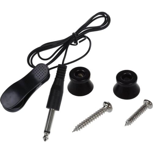 2 Pcs Electric Acoustic Guitar Bass Strap Button Screw Lock Pins Pegs Pads & 1Pcs Universal General Guitar Acoustic Clip on Pick
