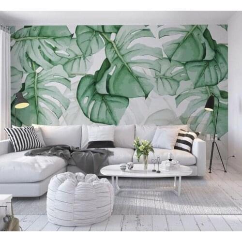 3D 5D 8D Custom Mural Wallpaper Hand Painted Tortoise-Shell Back Tropical Plant Photo Wall Murals Wall Murals Thicken Wall Mural