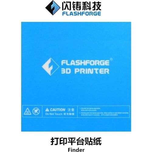 5pcs Flashforge 3D printer Finder stickers 3D printer platform tape 157*157mm build plate tape