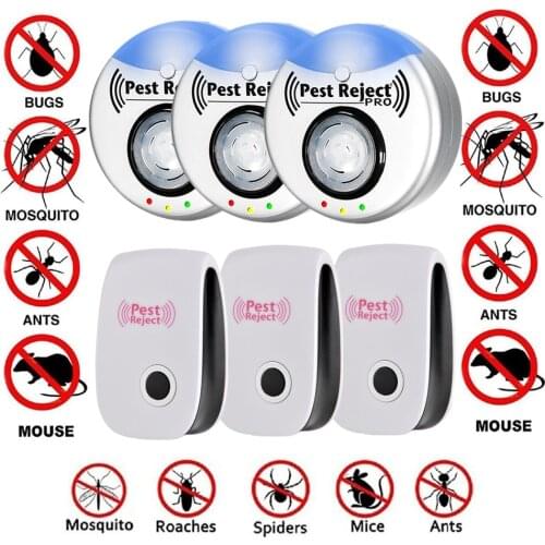 50% OFF Anti Insect Ultrasonic 300 Square Meters Of Coverage Pest Repeller Electronic Rat Mosquito Fly Mite Reject Killer Pro