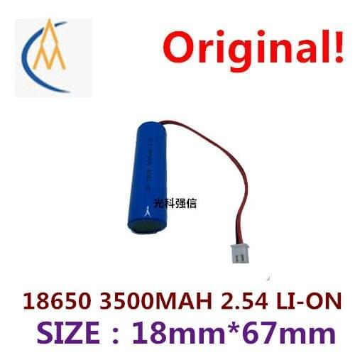 Brand new genuine 3.7V polymer lithium rechargeable battery 18650 3500mah circuit board lead 2.54 flashlight audio