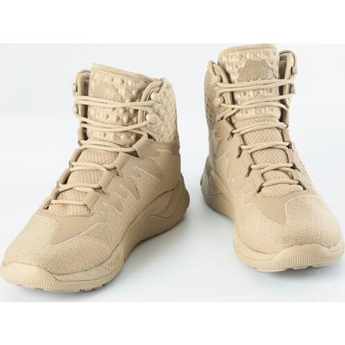 Combat boots Men Breathable damping Lightweight Hiking shoes Outdoor Army fan Camping Climbing Hunting Training Military Shoes