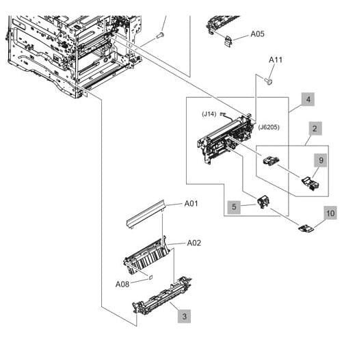Paper Pickup Assy Paper Feed Frame Assy for Hp M607 M608 M609 N Dn X M607dn E60055 E60065 E60075 RM2-6771-000CN RM2-6749-000CN