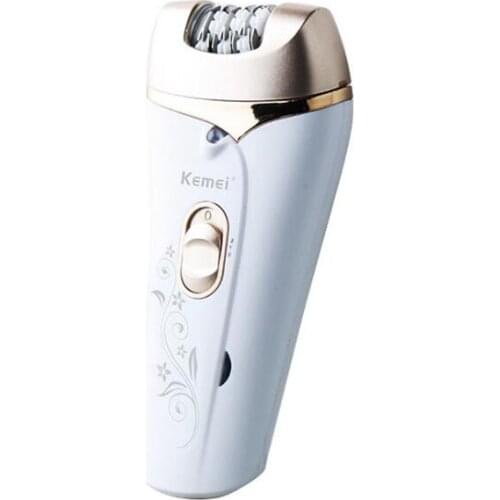 Kemei lady epilator KM-3019 3 in1 shaving device rechargeable epilator body hair remover callous remover foot grinder extractor