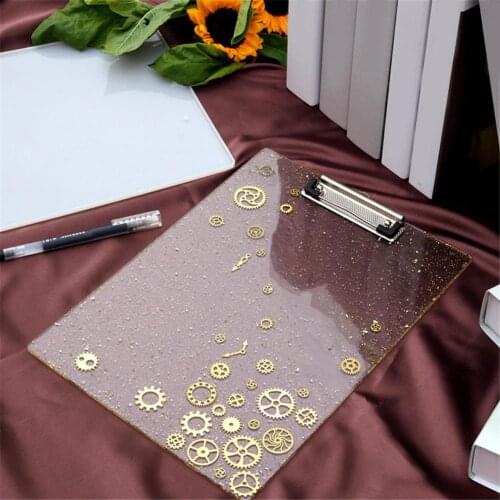 Resin Mold Notebook Cover Epoxy Mold Clipboard Mold Clear Casting Resin Molds Silicone Mold for DIY Crafts