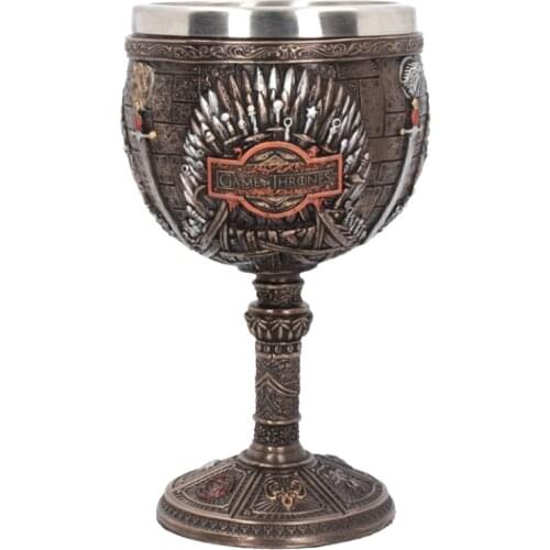 Sword Mug Goblet 3D Resin & Stainless Steel Swords Coffee Cup Wine Glass Goblet Mugs 200ml BEST GOT Fan Gift