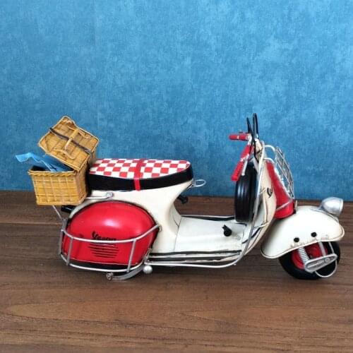 Motorcycle Vintage Ironwork Model Antiquecar Retrocar Crafts Handmade Collection Handicraft Decorations Modelcar Gifts