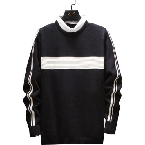 Mens Slim sweater Keep warm Men 2020 New Winter Casual Fashion Knitted Sweater Male Slim Fit Korean Style Sweaters For Men