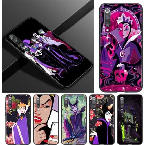 Disney villain witch For Xiaomi Mi 11i 11 10T 10 9T 9 A3 8 Lite CC9 SE Note10 Lite Ultra Pro Black Soft Phone Case