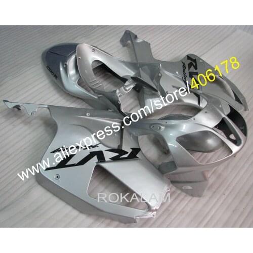 Factory Outlet RC51 Fairing Kit For Honda RC 51 RVT1000RR SP1 SP2 2000-2006 Silver Bikes Motorcycle Fairings