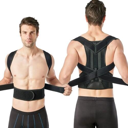 Adjustable Steel Bar Shoulder Posture Corrector Magnetic Therapy Lumbar Brace Back Spine Support Belt Posture Correction Corset