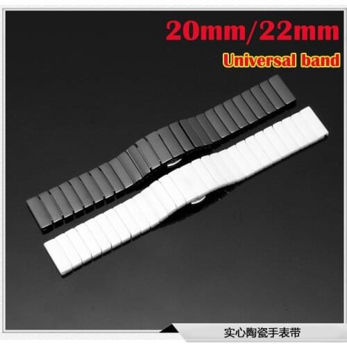 22 Butterfly Ceramic band for Samsung Galaxy watch 42 46 s2 s3 Vivo watch amazfit 3 2s 1 pace bip zenwatch Ticwatch S pro strap