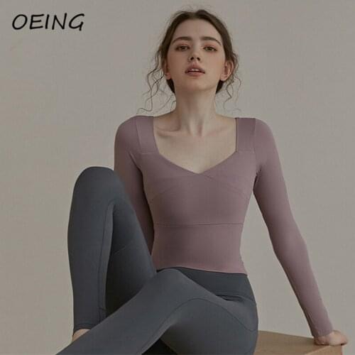 Long Sleeve Gym Crop Top for Women Workout Clothing Yoga Seamless Fitness Shirts