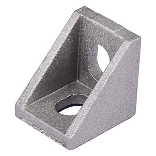 100pcs/lot High performance CNC Aluminum 90 Degree Cast Corner Bracket for V-Slot T slot Linear Rail 3D Printer CNC Machine