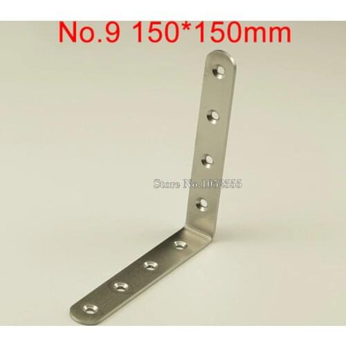 10pcs 150*150*25mm stainless steel angle bracket L shape thicker frame board support fruniture hardware K249