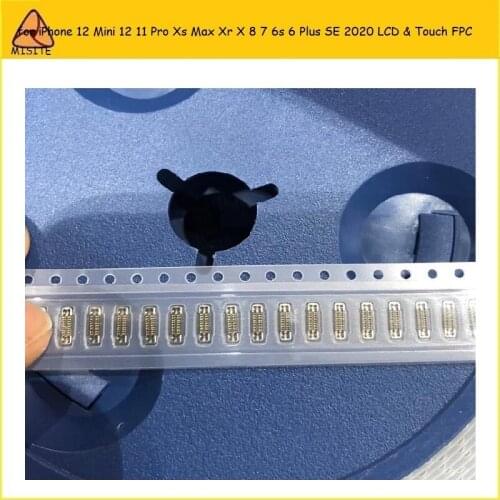 10Pcs fo iPhone 12 Mini 12 11 Pro Xs Max Xr X 8 7 6s 6 Plus SE 2020 LCD Screen motherboard FPC Connector for iPhone 12 Pro Max