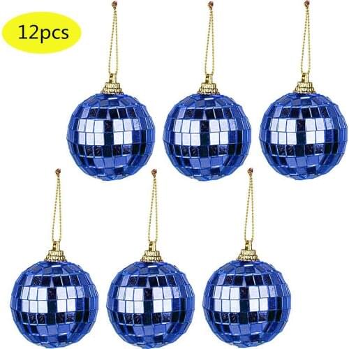 12pcs/lot 50mm Christmas Tree Decor Ball Xmas Party Hanging Ball Ornament Christmas Wedding Birthday Party Decorations