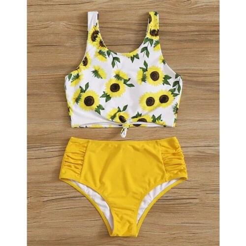 2019 New Sexy Women Bikini Set Mujer Floral Printed Swimsuit Bikini Swimwear Summe