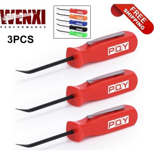 3pcs Pocket Pry Bar Short Angled Operating Handy Tool 4-Sided Grip WX-GJ005-QY