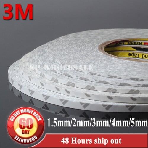 3M 9080 1.5mm/2mm/3mm/4mm/5mm* 50M Original 3M9080 Two Sides Adhesive Tape Use for Phone Tablet Frame LCD Touch Screen Display