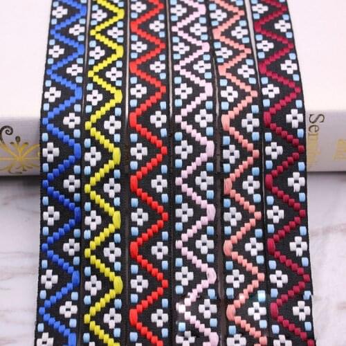 4.5m (5 Yards) 2cm Ethnic Wavy Fringe Ribbon Vintage Sewing Lace Trim Handmade Knitted Fabric Craft Clothes Accessories