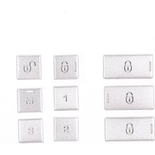 9PCS Car Door Lock Switch Button Sequins Sticker Cover Trim for Land Rover Discovery 5 LR5 L462 2017-2020 Accessories