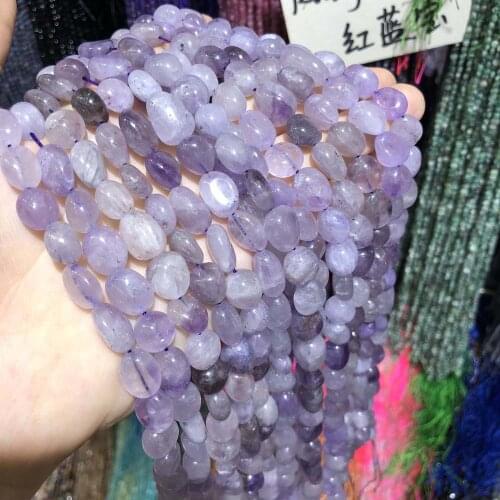 Natural Stone Beads Irregular Lavender Purple Jade Loose Beads For Jewelry Making DIY Necklace Bracelet Anklet Accessory